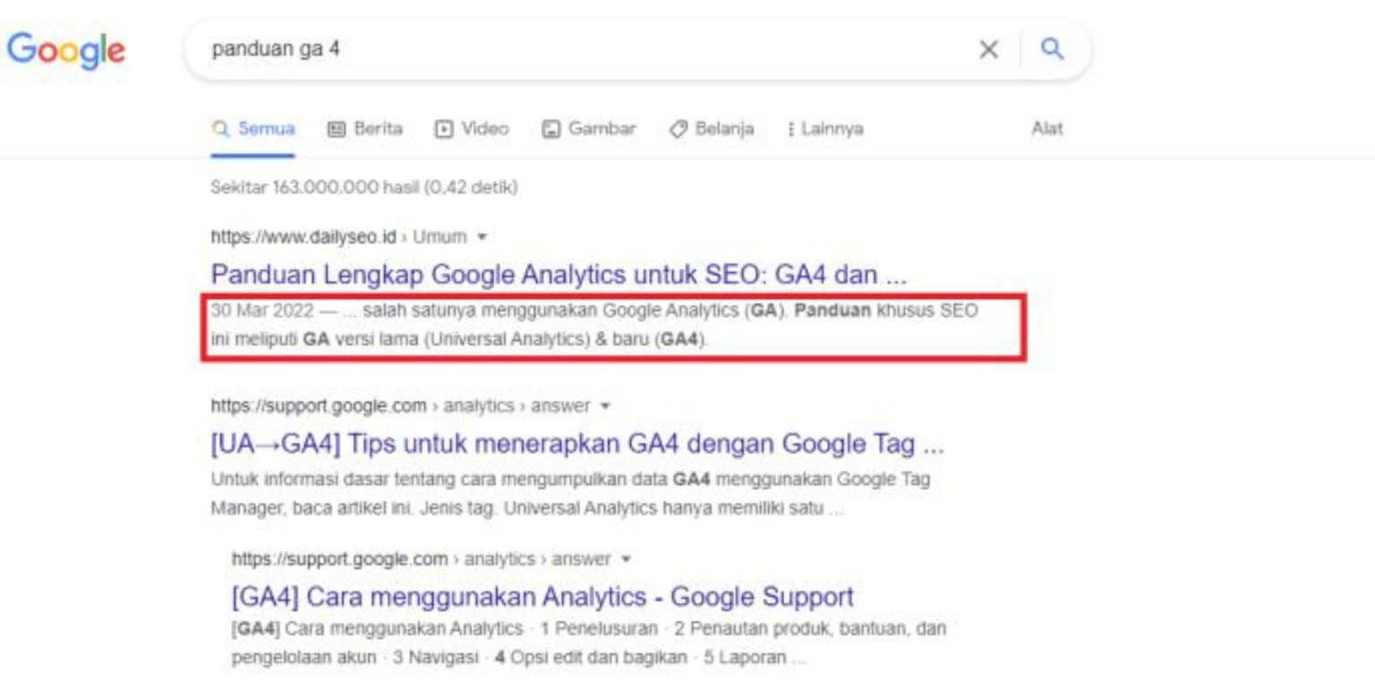 Apa Itu Meta Description? Cara Penggunaan & Dampaknya Kepada SEO