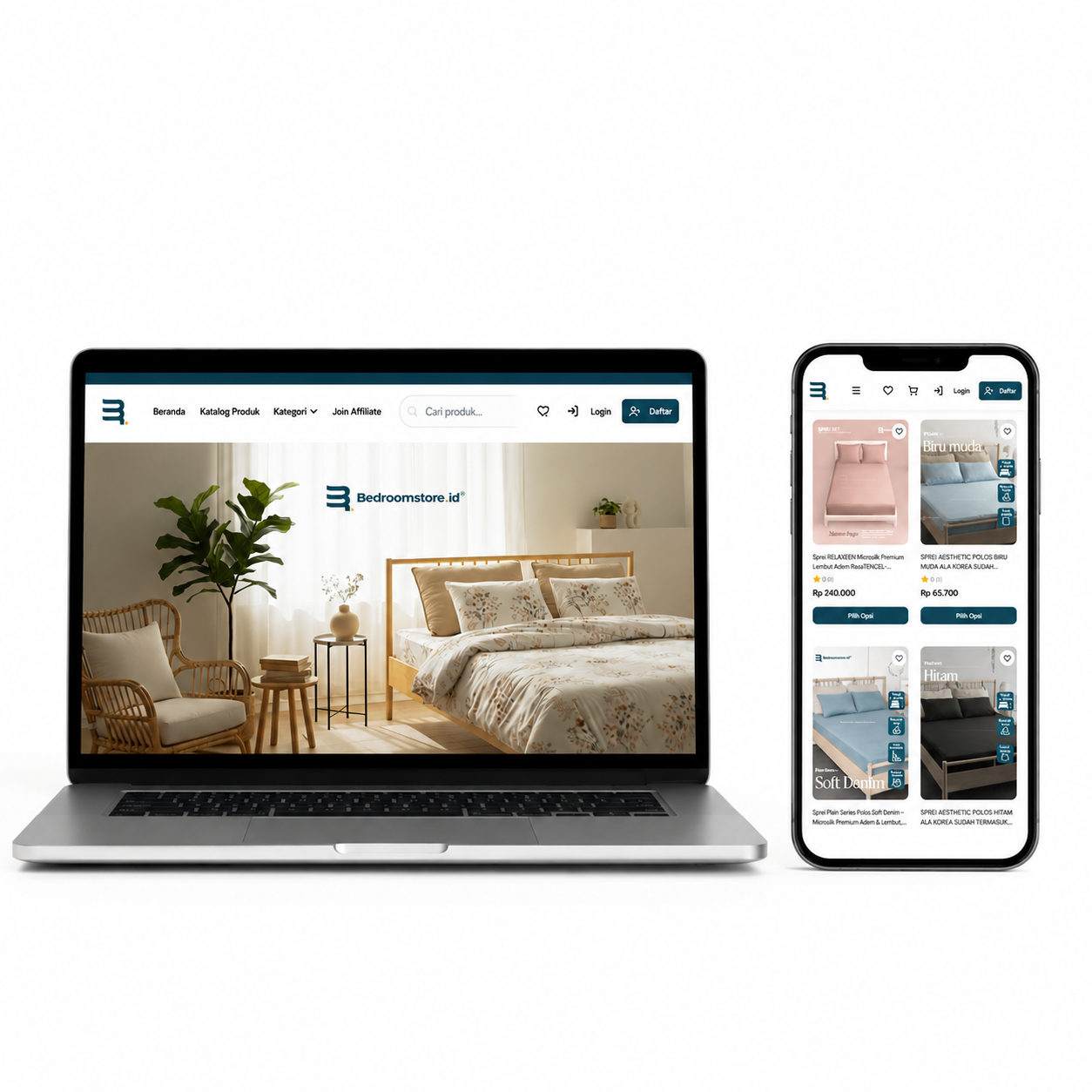 Website toko online custom Jadijago